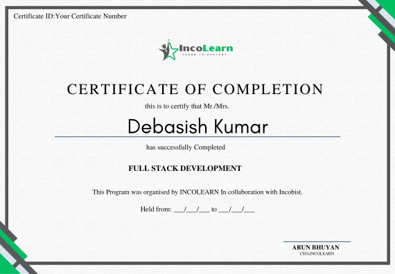PMP Certificate